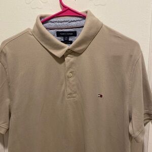 Tan Tommy Hilfiger Polo Shirt (GUC)